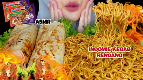 TERNYATA SEENAK INI ASMR INDOMIE GORENG KEBAB RENDANG MONSTER KEBAB