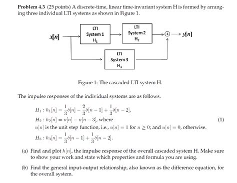 Solved Problem 4 3 25 Points A Discrete Time Linear Chegg