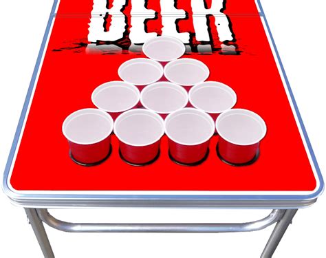 8 Foot Professional Beer Pong Table W Cup Holes Beer Pong Edition