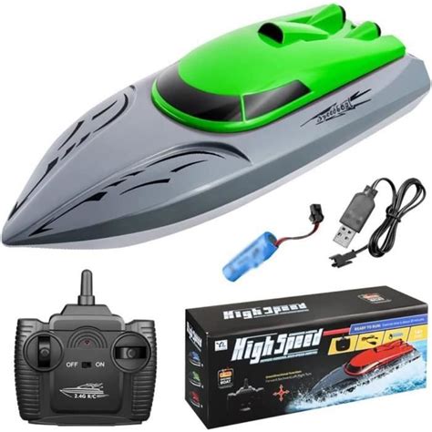 Bateau Rc Bateau T L Command Pour Piscines Et Lacs Bateaux De Course