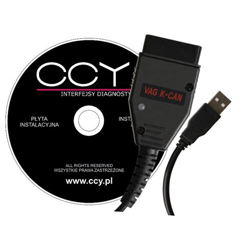 Interfejsy Obd Zestaw Interfejs Obd Vag Commander K Can Usb Dvd