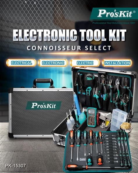 Proskit Pk 15307bm Electronic Tool Kit 220v Metric For Industrial