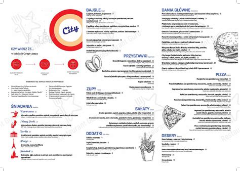 Menu At Restauracja City Restaurant Mikolajki