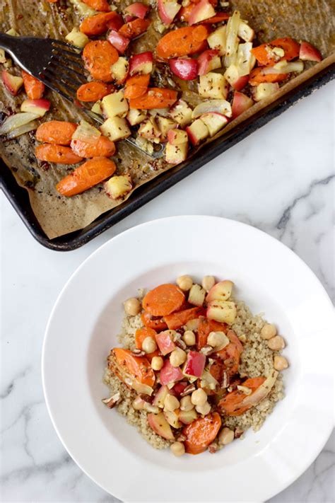 Maple Mustard Roasted Carrots And Apples Alternative Dish