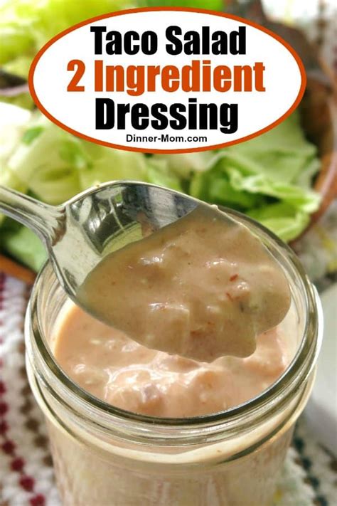 Healthy Taco Salad Dressing with 2 Ingredients! - The Dinner-Mom