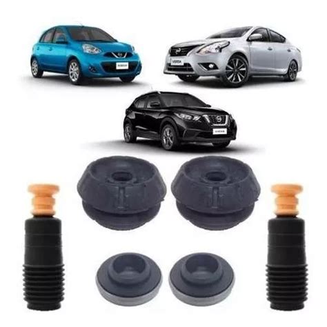 Kit Batente Coxim Amortecedor Dianteiro Nissan Versa March Kicks