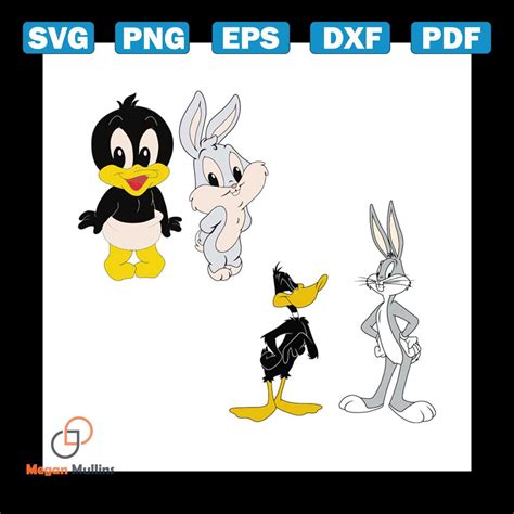 Daffy Duck And Bugs Bunny Svg Cartoon Svg Duck Svg Bunny Inspire