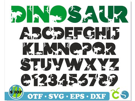 Dinosaur Font Svg Cricut Dinosaur Font Otf Dinosaur Birthd Inspire