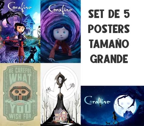 Poster Set Coraline Y La Puerta Secreta En Venta En Puebla Puebla Por