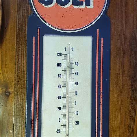 Vintage Oil Gas Thermometers Etsy