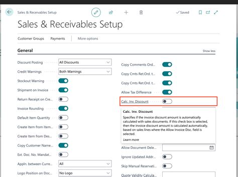 Dynamics 365 Business Central Sales Invoice Discounts DvlprLife