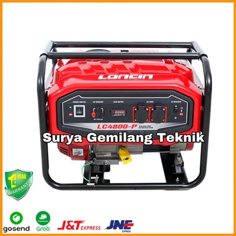 Jual Mesin Genset Loncin LC 4800 P 2500 Watt Generator Bensin Shopee