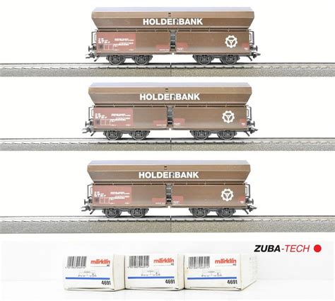 Märklin 3x Selbstentladewagen der SBB H0 WS mit OVP Kaufen auf Ricardo