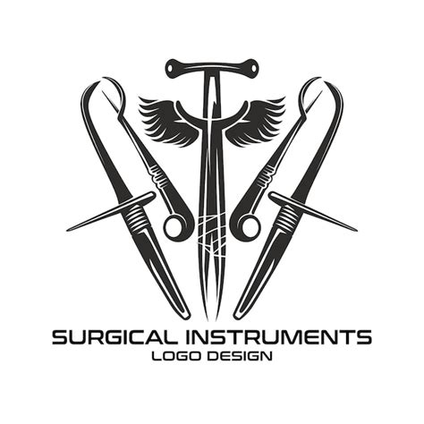 Premium Vector Surgical Instruments Vector Logo Design