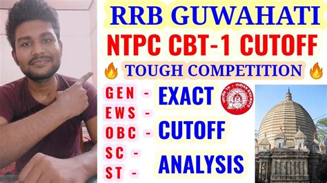 RRB GUWAHATI NTPC 2019 CBT 1 Exact CUT OFF Analysis Previous Year Cut