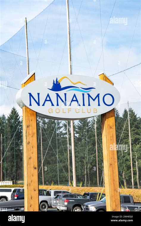 Nanaimo Golf Club Entrance Sign In Nanaimo British Columbia Canada