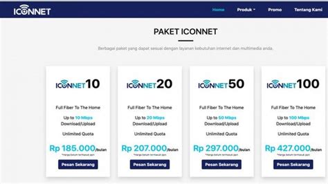 Cara Daftar Paket Internet Murah Unlimited Dari Iconnet Pln Mulai Rp