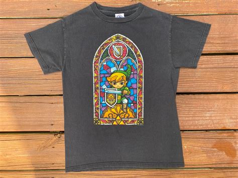 The Legend of Zelda Windwaker T-Shirt Black Nintendo … - Gem