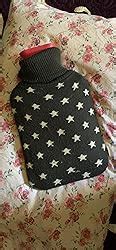 Amazon Hometop Premium Classic Rubber Hot Water Bottle And Star Print Knit Cover L Red