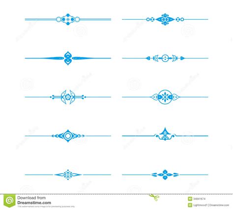 Dividing Lines Stock Vector Illustration Of Element