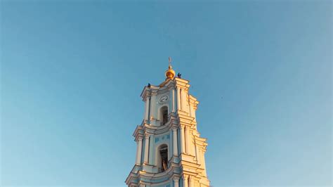 Time Laps Of The Transfiguration Cathedral The Orthodox Church In Sumy