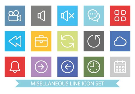 Flat And Clean Miscellaneous Icon Set Download Free Vector Art Stock