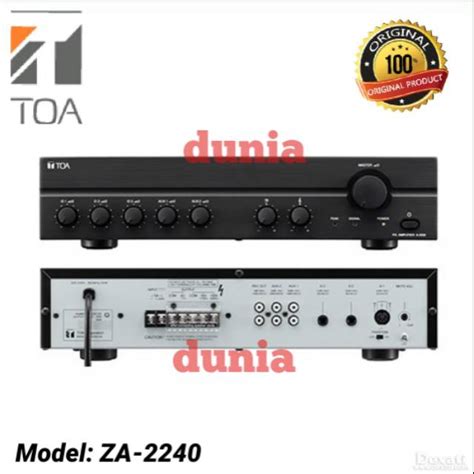 Jual Amplifier TOA ZA 2240 240 Watt Shopee Indonesia