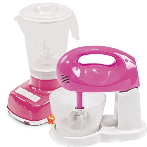 Kit Cozinha Infantil Cozinheira Batedeira Liquidificador Poliplac No