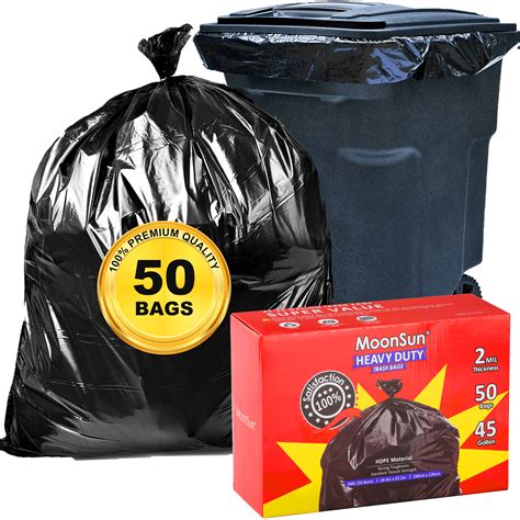 Moonsun Trash Bags Contractors Gallon Mil Count Large