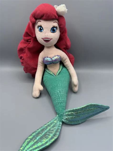 Disney Store Stamped Ariel Little Mermaid Princess Rag Doll Soft Toy 20