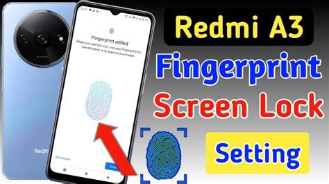 Redmi A3 Fingerprint Screen Lock Fingerprint Lock Setting In Redmi A3