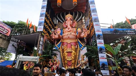 Khairatabad Ganesh First Day Khaiaratabad Ganesh Idol