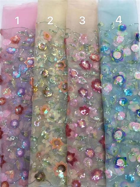 Iris Red Floral And Leaves Embroidery On Nude Mesh Lace Fabric Etsy Artofit