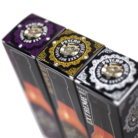 Psycho Juice Mini Three Pack X Ml Bottles Dr Burn Riums Hot Sauce Emporium