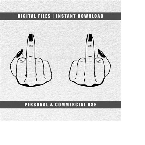 Middle Fingers Svg Fuck You Svg Girl Power Svg Cricut Svg Inspire