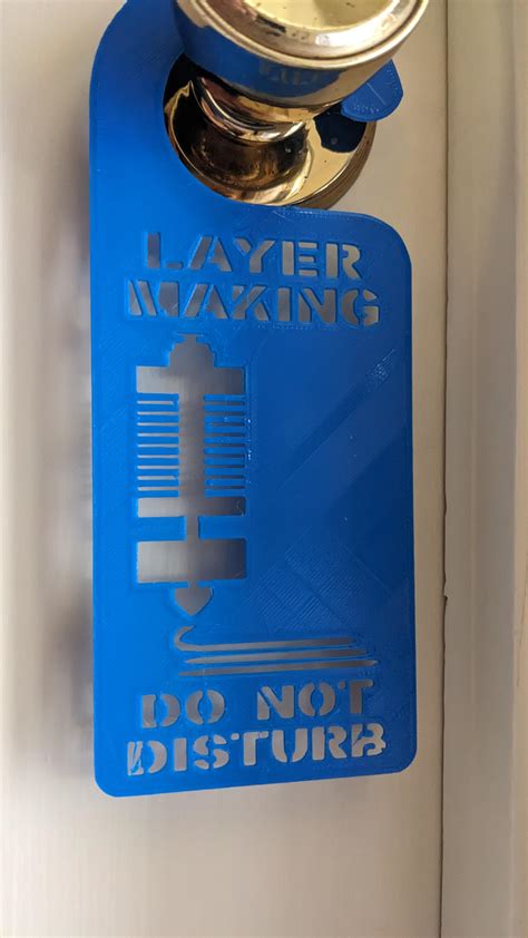 3d Printing Do Not Disturb Door Hanger 3d Model By 3dprintbunny On Thangs