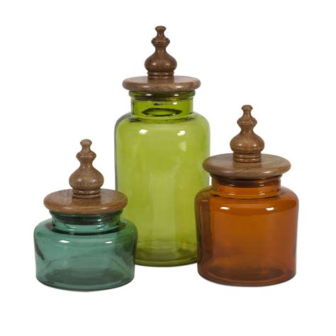 Colored Glass Kitchen Canisters | Foter