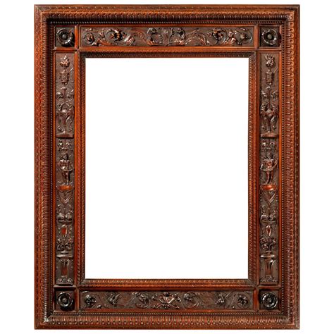 19th Century Carved Frame In The Manner Of Mariano Coppede For Sale At