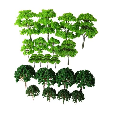 ENSEMBLE DE 20 Pi Ces Arbre Mixte De Simulation R Aliste Pour Paysage