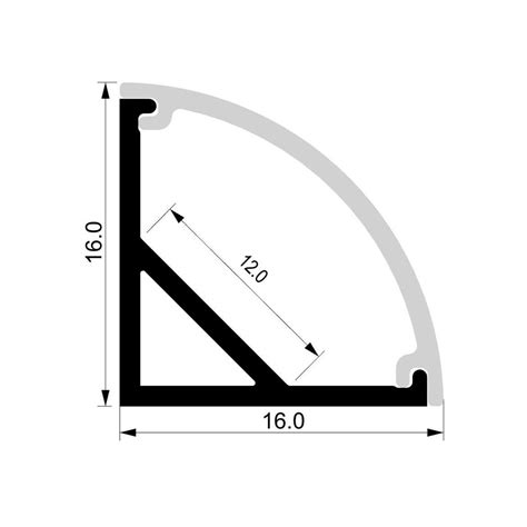 Comprar Perfil Aluminio Esquinas Redondo 2m Tira LED Decoled Valencia