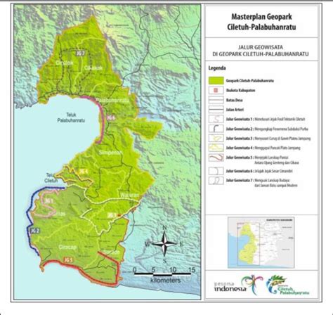 Ciletuh -Palabuhanratu Geopark location | Download Scientific Diagram