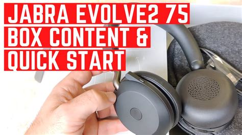 Jabra Evolve Unboxing Getting Started Youtube