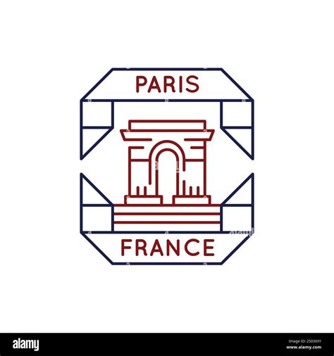 Simple Logo With Arc De Triomphe Icon Stock Vector Image And Art Alamy