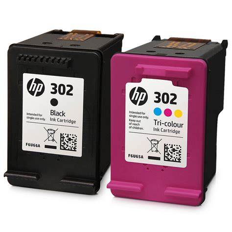 HP 302 Black 302 Colour Ink Catridges