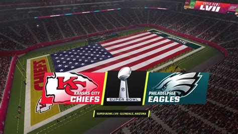 2023 NFL Playoffs Simulation Eagles VS Chiefs Super Bowl LVII Full Game ...