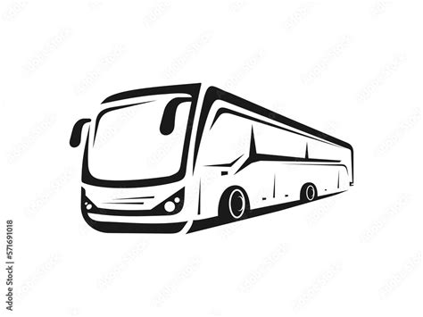 Bus Illustration Vector Logo Stock Vector Adobe Stock