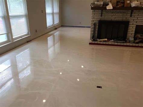 Pearl Metallic Marble Epoxy Basement Cape Fear Coatings Wilmington NC