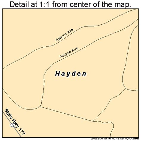 Hayden Arizona Street Map 0432020