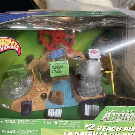 Rare Hot Wheel Atomix Set 2 Beach Pier Micro Set 2003 New In Box Ebay