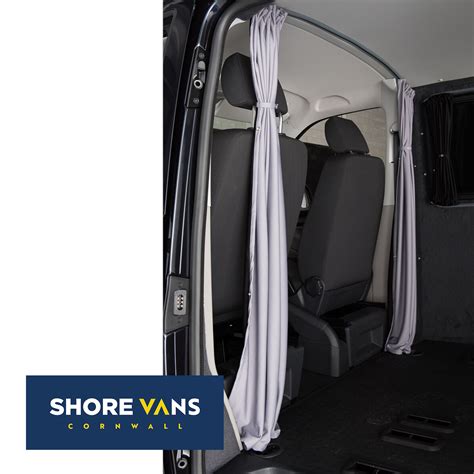 Vw Transporter Cab Divider T5 T51 T6 Blackout Curtain Grey Ebay